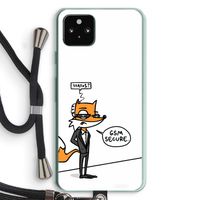 GSM secure: Pixel 5a 5G Transparant Hoesje met koord