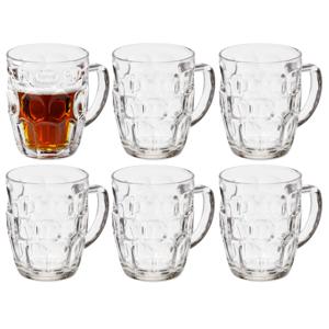 Vivalto Bierglazen - Bierpullen - transparant glas - 12x stuks - 520 ml