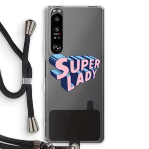 Superlady: Sony Xperia 1 III Transparant Hoesje met koord