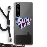 Superlady: Sony Xperia 1 III Transparant Hoesje met koord