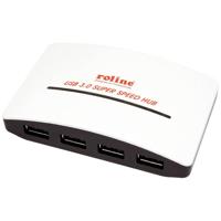 Roline USB-combi-hub 4 poorten Meerdere kleuren Roline USB-combi-hub 4 poorten Meerdere kleuren