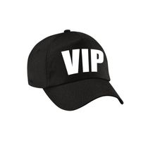 Verkleed VIP pet / cap zwart voor jongens en meisjes   -