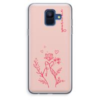 Giving Flowers: Samsung Galaxy A6 (2018) Transparant Hoesje