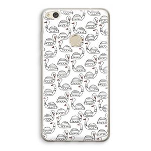 Zwanen: Huawei Ascend P8 Lite (2017) Transparant Hoesje