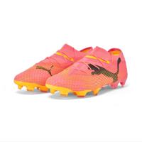 PUMA Future 7 Ultimate Low Gras / Kunstgras Voetbalschoenen (MG) Roze Zwart Oranje