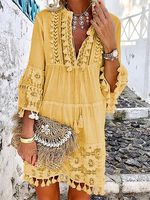 3/4 Sleeve Boho Dresses