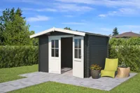 Outdoor Life Products | Tuinhuis Baltimore 292 x 230 | Gecoat | Carbon Grey-Wit