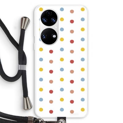 Bollen: Huawei P50 Transparant Hoesje met koord