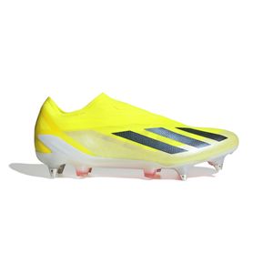 adidas X Crazyfast Elite Veterloze IJzeren-Nop Voetbalschoenen (SG) Felgeel Zwart Wit