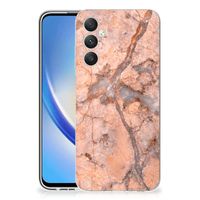 Samsung Galaxy A05S TPU Siliconen Hoesje Marmer Oranje