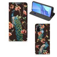 OPPO A53 | A53s | Hoesje maken | Pauw met Bloemen