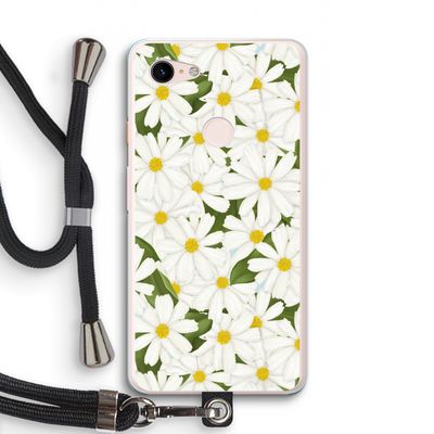 Summer Daisies: Pixel 3 XL Transparant Hoesje met koord