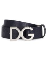 Dolce & Gabbana Kids ceinture à plaque logo - Bleu - thumbnail