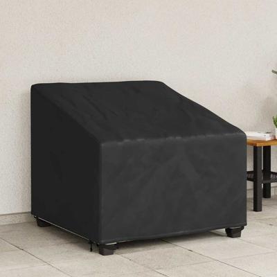 Tuinstoelhoes Zwart 90 x 90 x 50 / 75 cm 210D stof