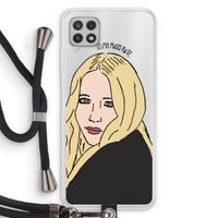 Mary Kate: Samsung Galaxy A22 4G Transparant Hoesje met koord
