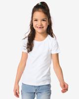 HEMA Kinder T-shirts Biologisch Katoen - 2 Stuks Wit (wit)