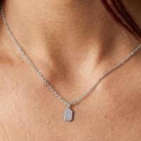 Initialen ketting - Rechthoek - Zilver - 1 st