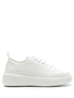 Armani Exchange baskets à plateforme - Blanc