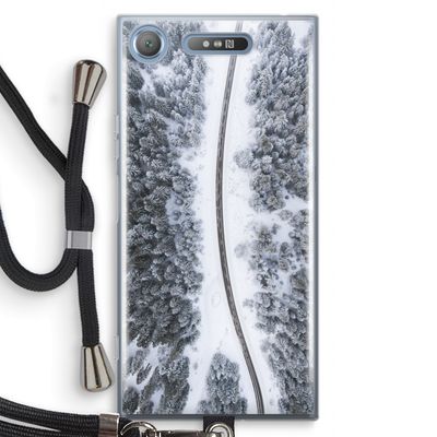 Snøfall: Sony Xperia XZ1 Transparant Hoesje met koord