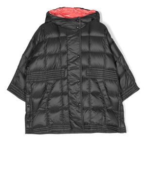Moncler Enfant doudoune à patch logo - Gris