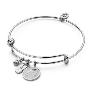 CO88 Collection Zodiac 8CB 90430 Stalen armband - Sterrenbeeld Maagd - Zilverkleurig