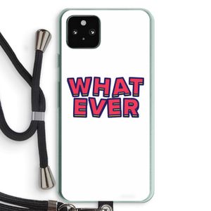 Whatever: Pixel 5a 5G Transparant Hoesje met koord