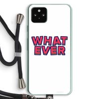 Whatever: Pixel 5a 5G Transparant Hoesje met koord