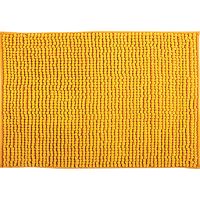 MSV Badkamerkleed/badmat tapijtje voor op de vloer - saffraan geel - 50 x 80 cm - Microvezel   -