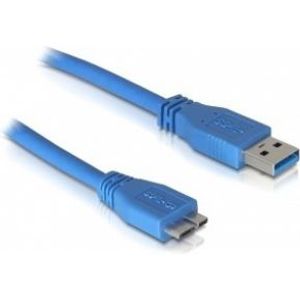 DeLOCK Micro USB 3.0 - 1M USB-kabel USB A Blauw