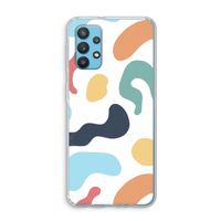 Memphis Shapes Blue: Samsung Galaxy A32 4G Transparant Hoesje