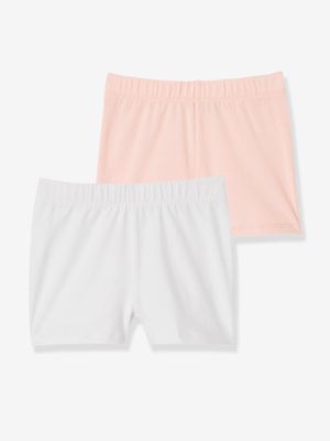 Set van 2 boxers voor meisjes om onder een jurk te dragen lichtroze