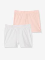 Set van 2 boxers voor meisjes om onder een jurk te dragen lichtroze - thumbnail