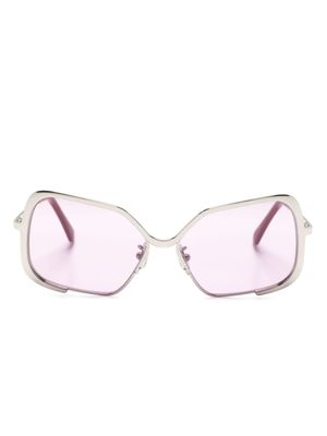 Marni Eyewear lunettes de soleil oversize Silver Unila - Argent