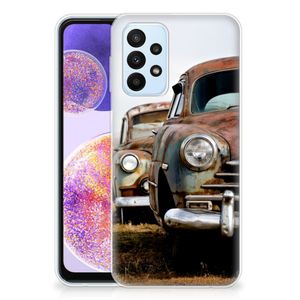 Samsung Galaxy A23 Siliconen Hoesje met foto Vintage Auto