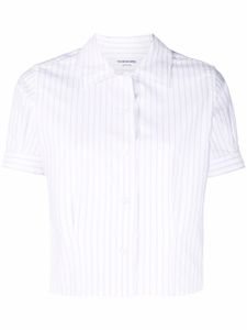 Thom Browne chemise Oxford à fines rayures - Bleu
