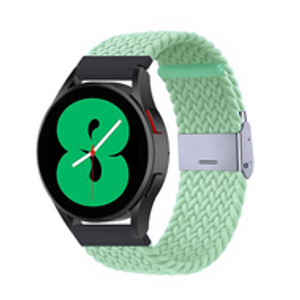 Braided nylon bandje - Lichtgroen - Samsung Galaxy Watch - 46mm / Samsung Gear S3