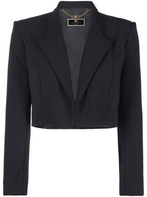 Elisabetta Franchi blazer à coupe crop - Noir