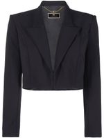 Elisabetta Franchi blazer à coupe crop - Noir