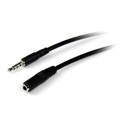 Verlengkabel Jack (3,5 mm) Startech MUHSMF1M Zwart 1 m