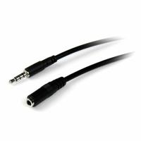 Verlengkabel Jack (3,5 mm) Startech MUHSMF1M Zwart 1 m