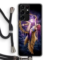 Aerial Angel: Samsung Galaxy S21 Ultra Transparant Hoesje met koord