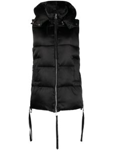 P.A.R.O.S.H. gilet matelassé à capuche détachable - Noir