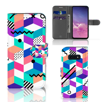 Samsung Galaxy S10e | Book Case | Blokken Kleurrijk