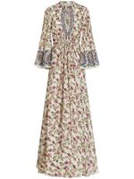 ETRO floral-print silk gown - Blanc