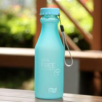 Fles van 550mL Frost lekvrije kunststof draagbare Soda verzegeld eenvoudige Student handige drank Bottle(Blue) Fles van 550mL Frost lekvrije kunststof draagbare Soda verzegeld eenvoudige Student handige drank Bottle(Blue)