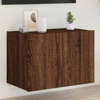 Tv-wandmeubel met LED-verlichting 60x35x41 cm bruin eikenkleur - thumbnail