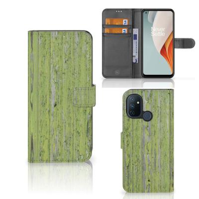 OnePlus Nord N100 | Book Style Case | Green Wood