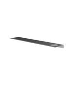 Hotbath &More Planchet 60 cm inclusief bevestigings rails met 1 uitsparing voor een zeepdispenser of beker Geborsteld gunmetal PVD