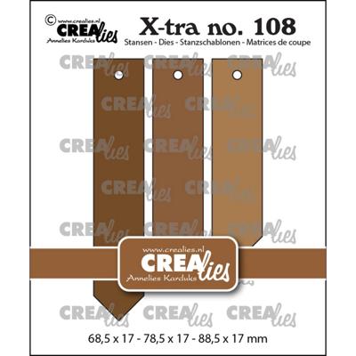 Crealies • xtra snijmallen puntige labels glad