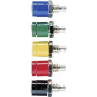 Schnepp BU 2400 Miniatuur-laboratoriumconnector Bus, inbouw verticaal Stift-Ø: 2 mm Zwart 1 stuk(s)